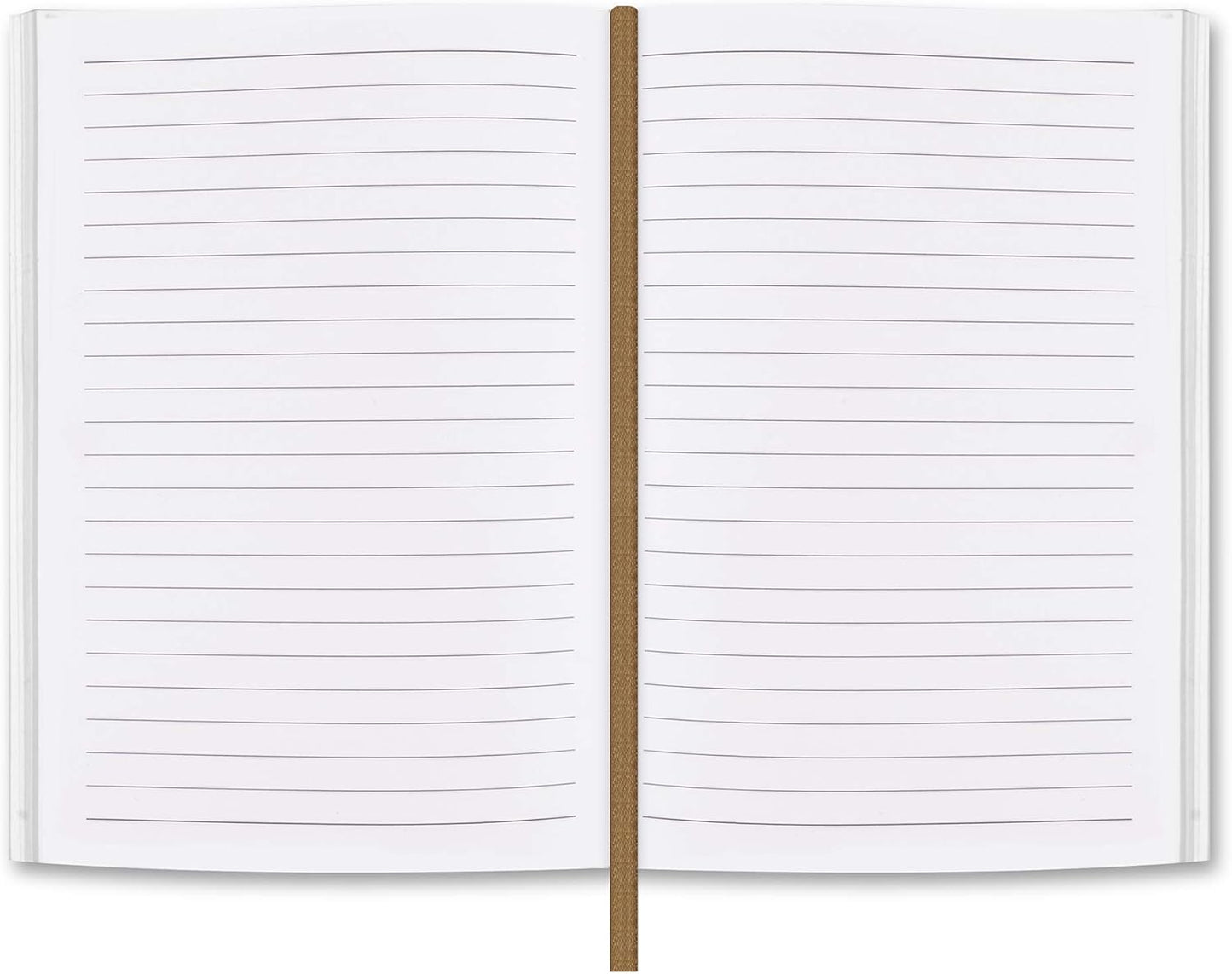 moonster Lined Journal Notebook Paper for Refillable Leather Journals 8.25 x 5.75 with Built-in Bookmark – Premium Milled Inserts A5 Refill Paper 70gsm Sheets Ruled Notepad Inches - 320 Pages