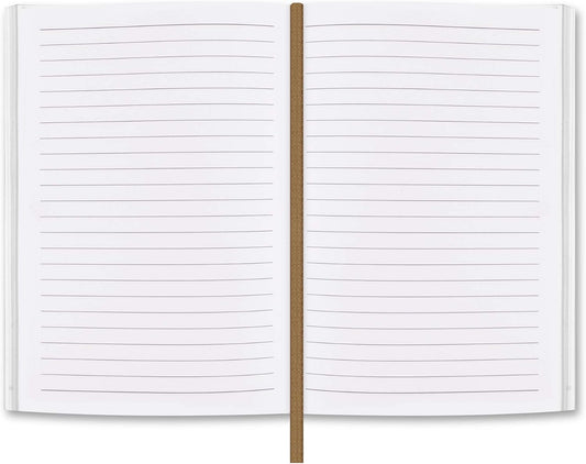 moonster Lined Journal Notebook Paper for Refillable Leather Journals 8.25 x 5.75 with Built-in Bookmark – Premium Milled Inserts A5 Refill Paper 70gsm Sheets Ruled Notepad Inches - 320 Pages