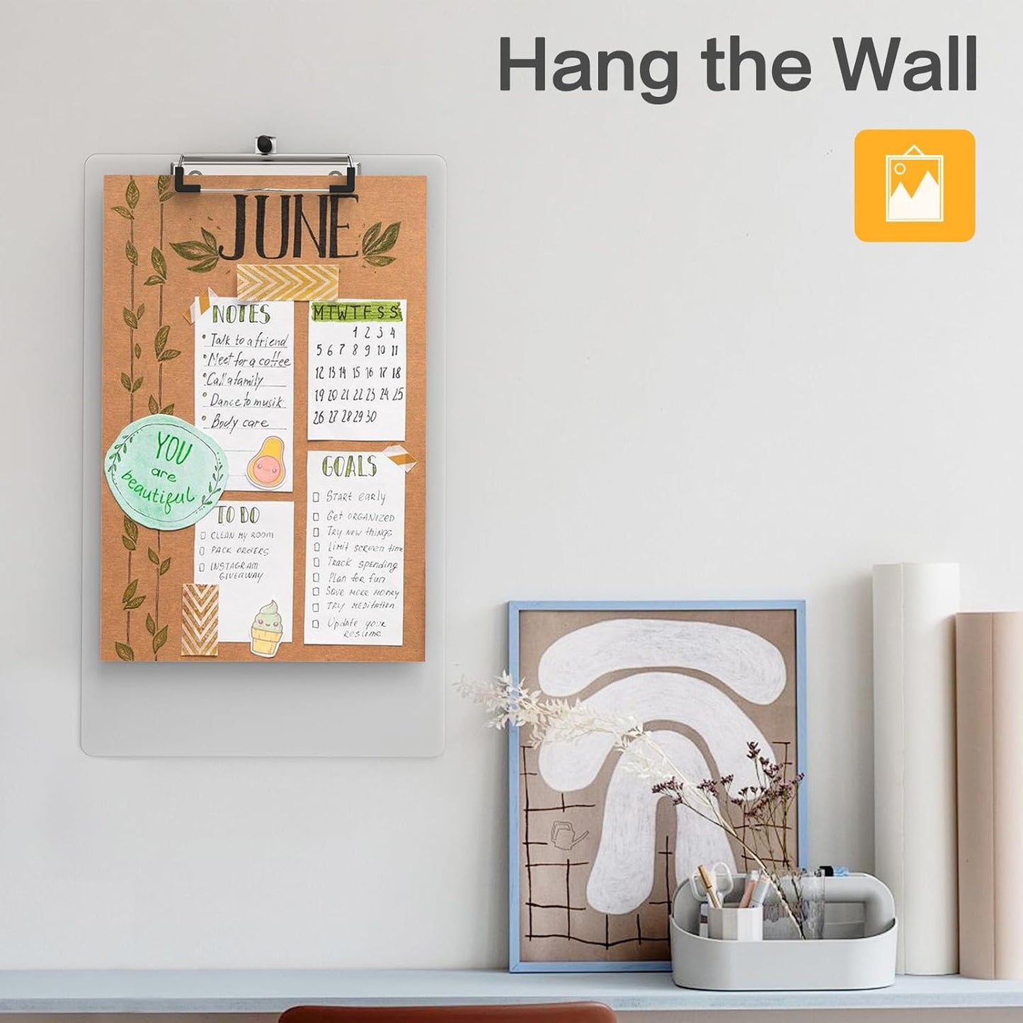 Legal Size Clipboard Set of 6, 8.5 x 14 Clear Plastic Long Clip Board with Low Profile Clip, 9 x 15 in, Suitable for Legal Lawers and Business, School & Office Supplies