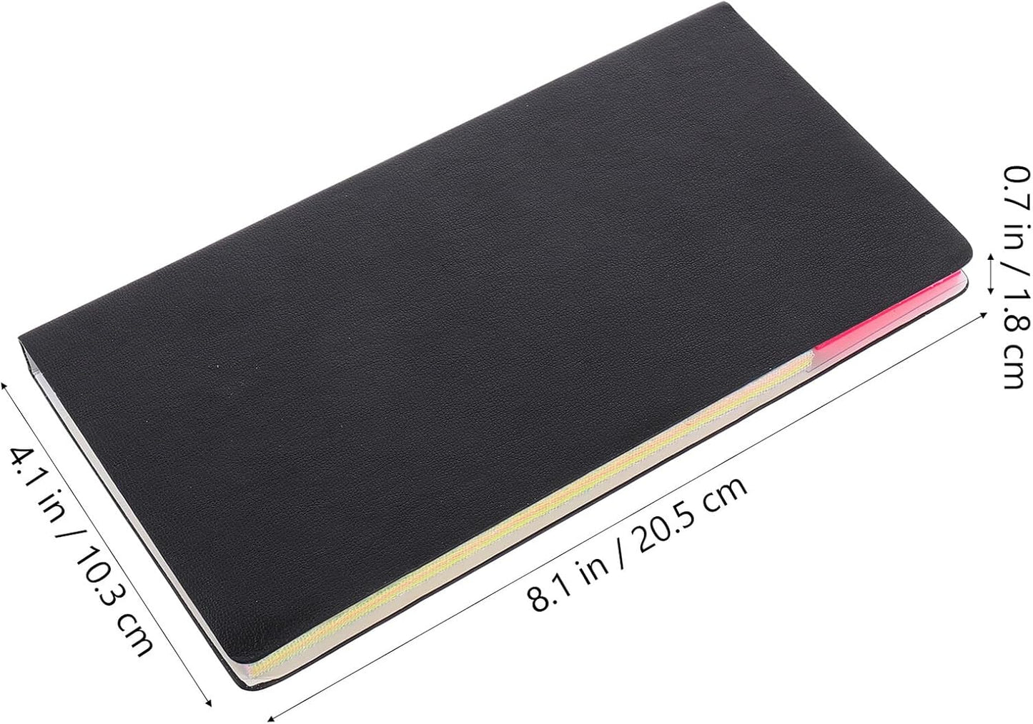 Combination Note Pad with Index Tabs Premium Paper Sticky Memo Pads for Office Study Home Organization Removable Planner Stickers for Prioritizing and Page Marking Black Cover