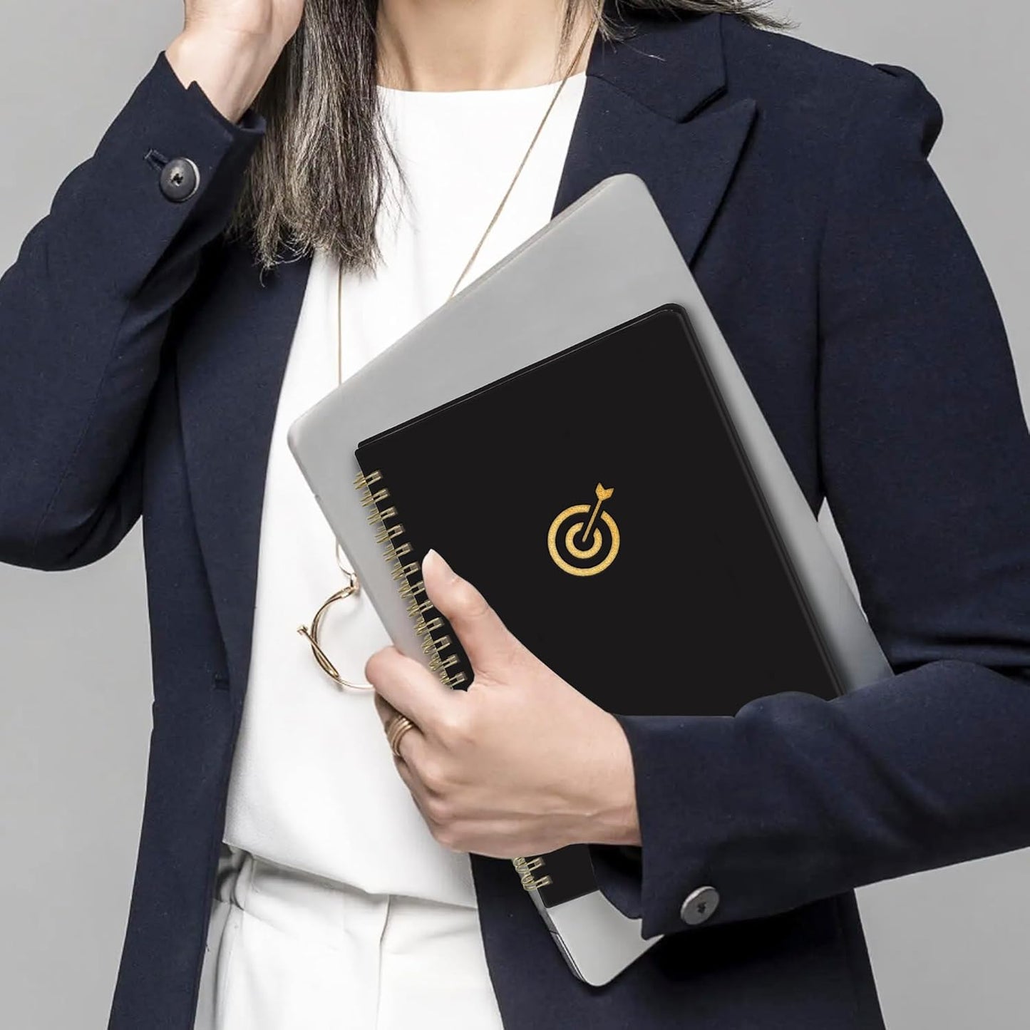 Undated Weekly Planner, 10.7'' x 7.2'' Undated Planner with Goal & Habit Tracker Organizer, B5 Weeks To Do List Notebook,Homework Planners- Black