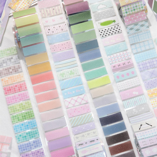 Alideco 6pcs Decorative Adhesive Tapes Vintage Grid Lines Washi Paper Tape Great for Bullet Journal Supplies, Arts, Scrapbook, DIY Crafts, Planners (mengkuaixiantiao)