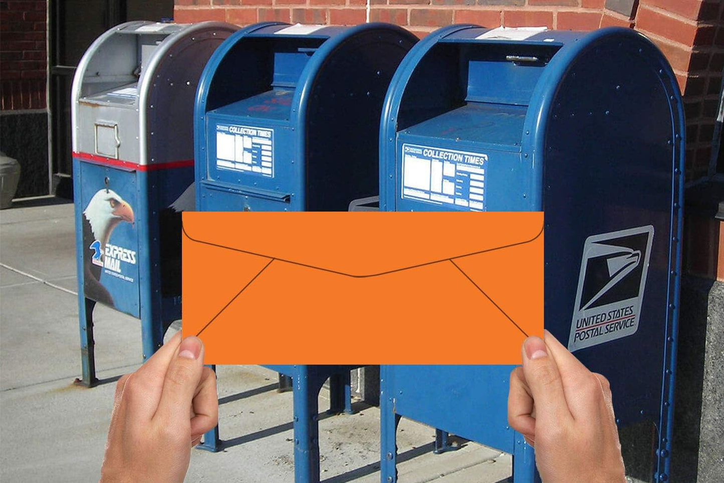 #10 Color Orange Envelopes | Colored Standard Business Size Mailers | Value Pack of 500 Per Pack | 4 1/8 x 9 1/2 Inches (Orange)