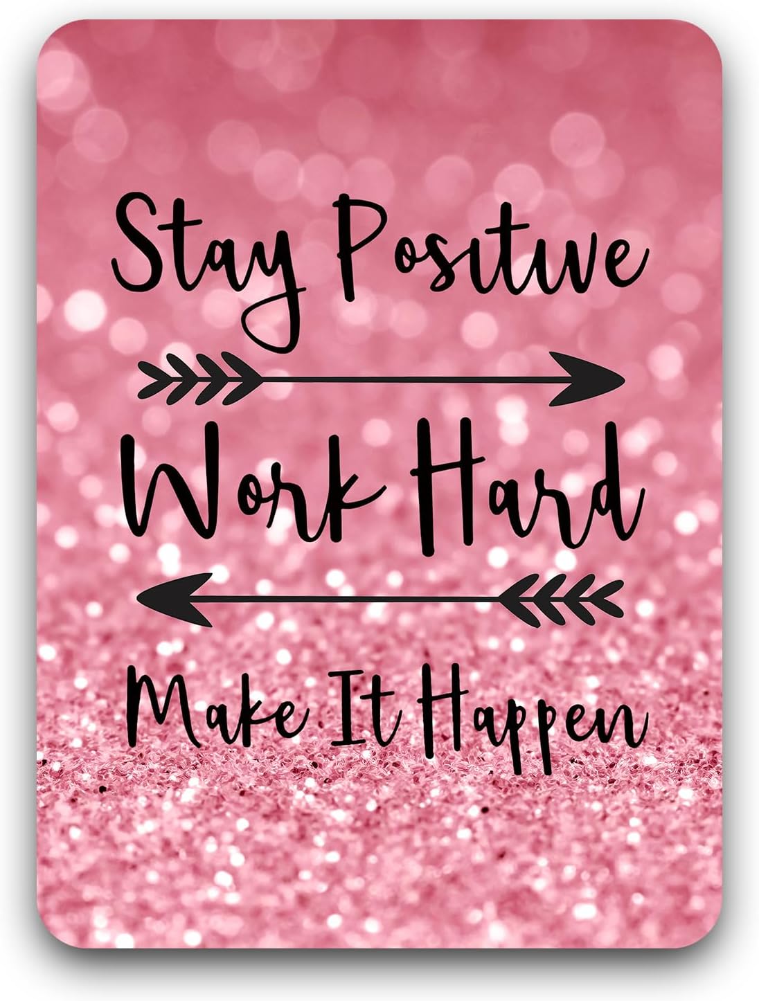 Small Mouse Pad, Mini Mouse Pad 6 x 8 Inch, Thick Rubber Waterproof Mouse Mat, Cute Mousepad for Women Men Kids Wireless Mouse Mini Laptops Keyboard Tray Home Office Travel, Work Hard