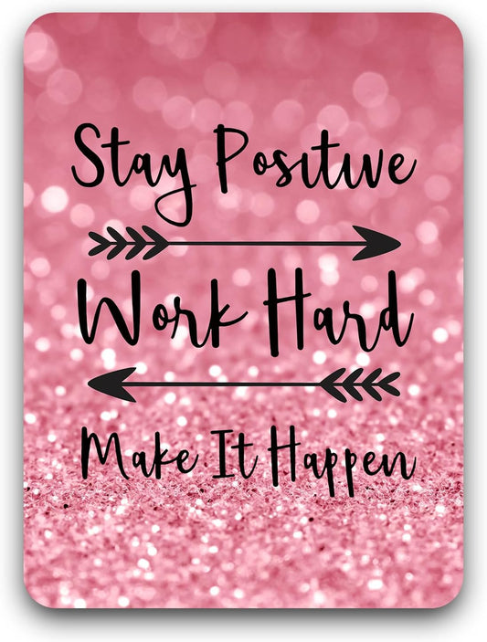 Small Mouse Pad, Mini Mouse Pad 6 x 8 Inch, Thick Rubber Waterproof Mouse Mat, Cute Mousepad for Women Men Kids Wireless Mouse Mini Laptops Keyboard Tray Home Office Travel, Work Hard