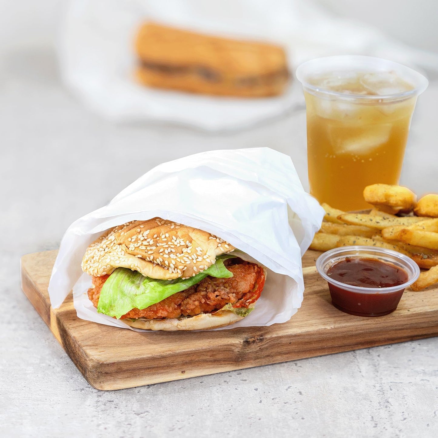 Karat [3,000 ct] 15"x15" Deli Paper Sheets | White Grease-Resistant Wrapping Paper | Great for Larger Sandwiches, Burger Baskets, and Catering Trays