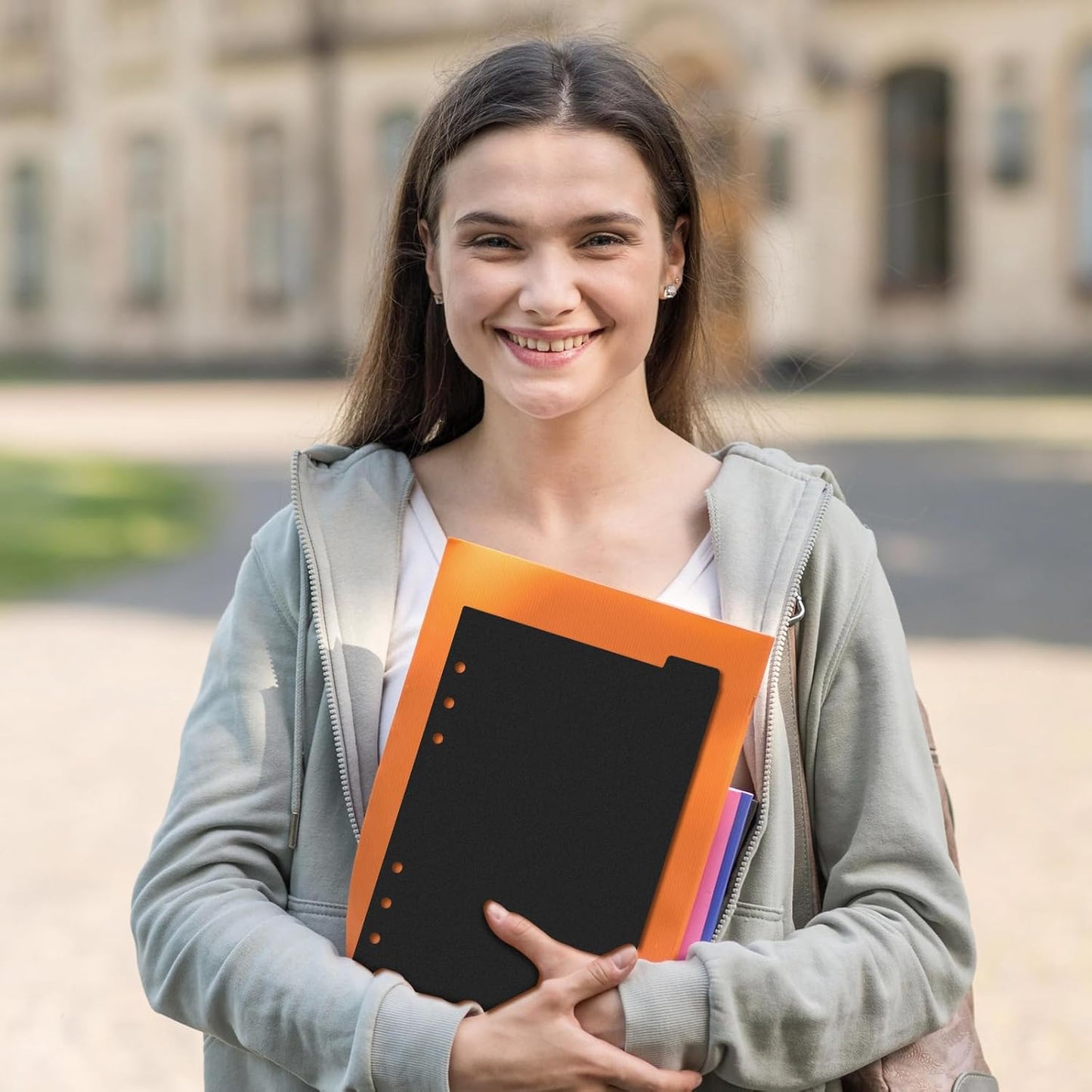 5Pcs A5 Planner Inserts, A5 Binder Dividers with Tabs, 6 Ring Binder Inserts for Notebooks and Binders Office Worker