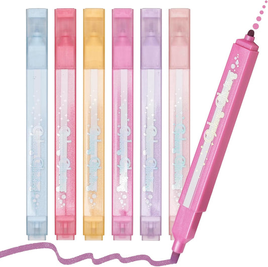 EooUooIP Aesthetic Highlighters, Dual Tip (Chisel & Dot) Cute Highlighter Assorted Colors, Pastel Bible Highlighters, Aesthetic Pink Highlighter Markers for Journal Planner, School Office Art Supplies