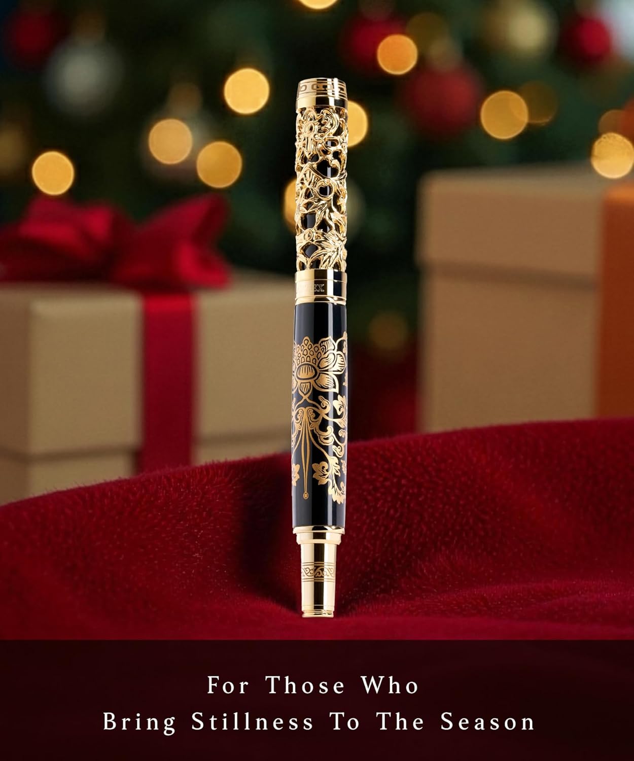 ARTEX Executive Rollerball Pen Sets With Stand - Museum Art Collections - Crafting Timeless Beauty - Luxury Pen Gift & Office Desk Decor, German SCHMIDT refill, Solid Metal & Marble Texture