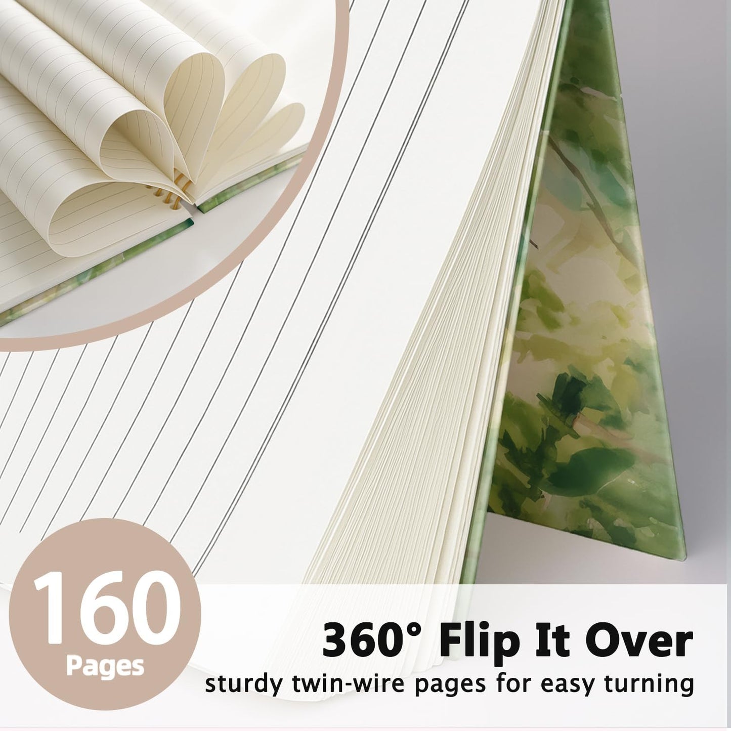 Watercolor Forest Fox Notebook, Fox gifts for women Notebooks for Note Taking, Foxes Themed Gifts Journal, Nature Woodland Wild Animal Journals for Writing, 5.5x8.3 Inch