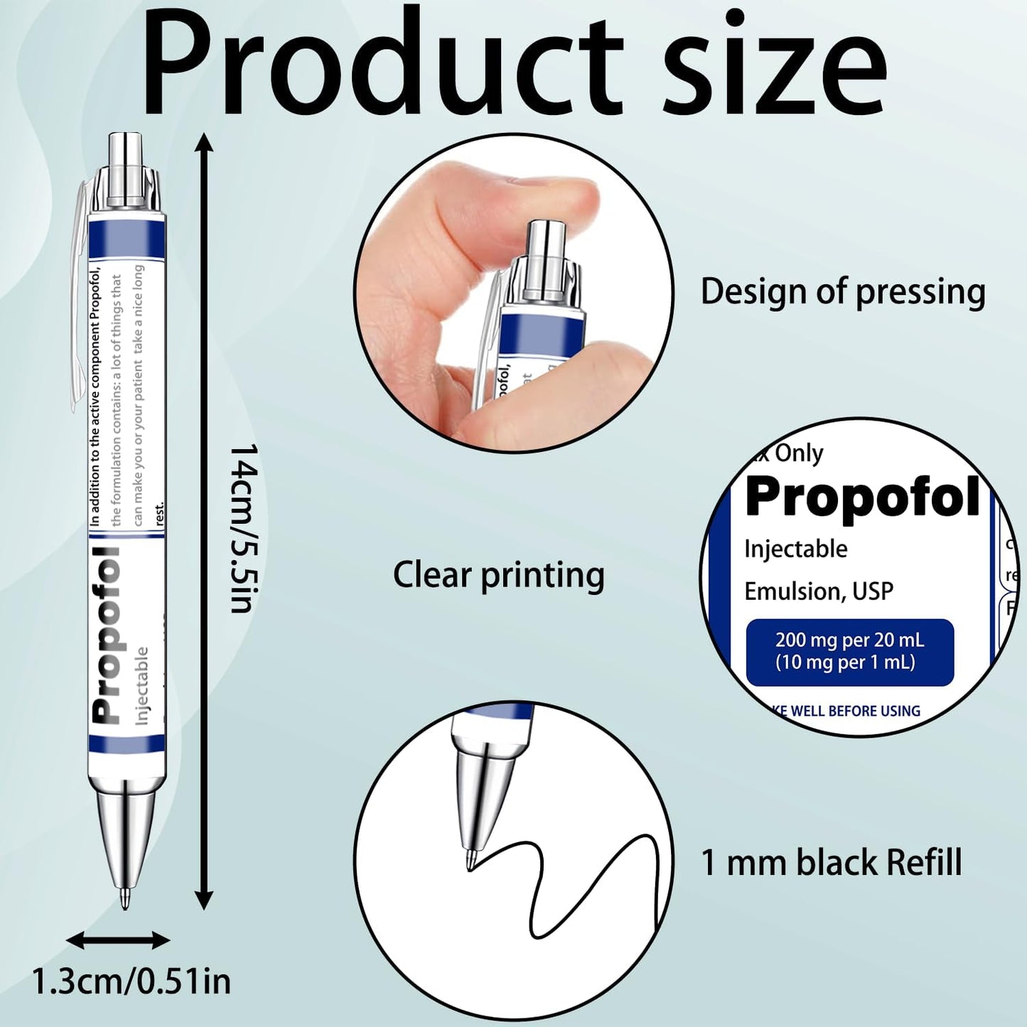 Idealmuzik Pharmacy Pens Set – Fun Medical-Themed Ballpoint Pens for Pharmacists,Nurse,Pharmacy Students,and Healthcare Workers – Smooth Writing Pens for School,Journaling,or Work – 8 Pack