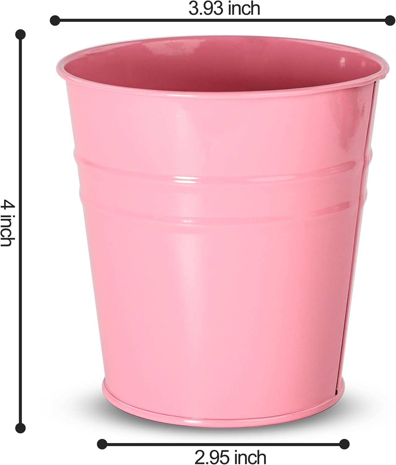 Pen Holder Cups for Desk,Metal Pencil Holder,Marker Pen Storage Holder Desktop Stationery Organizer Makeup Brush Holders, Desk Accessories & Workspace Organizers for Office School Home -2 Pack (Pink)