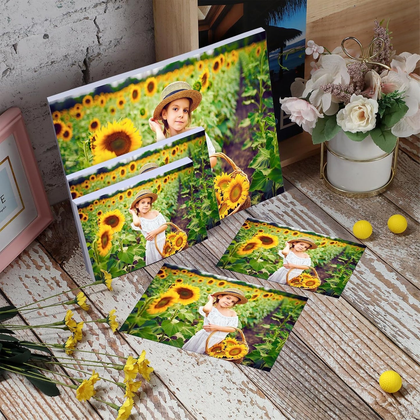 Nuanchu 4 x 6", 5 x 7", 8.5 x 11" Photo Paper Glossy 240 Sheets Picture Paper for Inkjet Printer for Photos, Calendars, Advertising Covers, Recipe Cards, 200 GSM