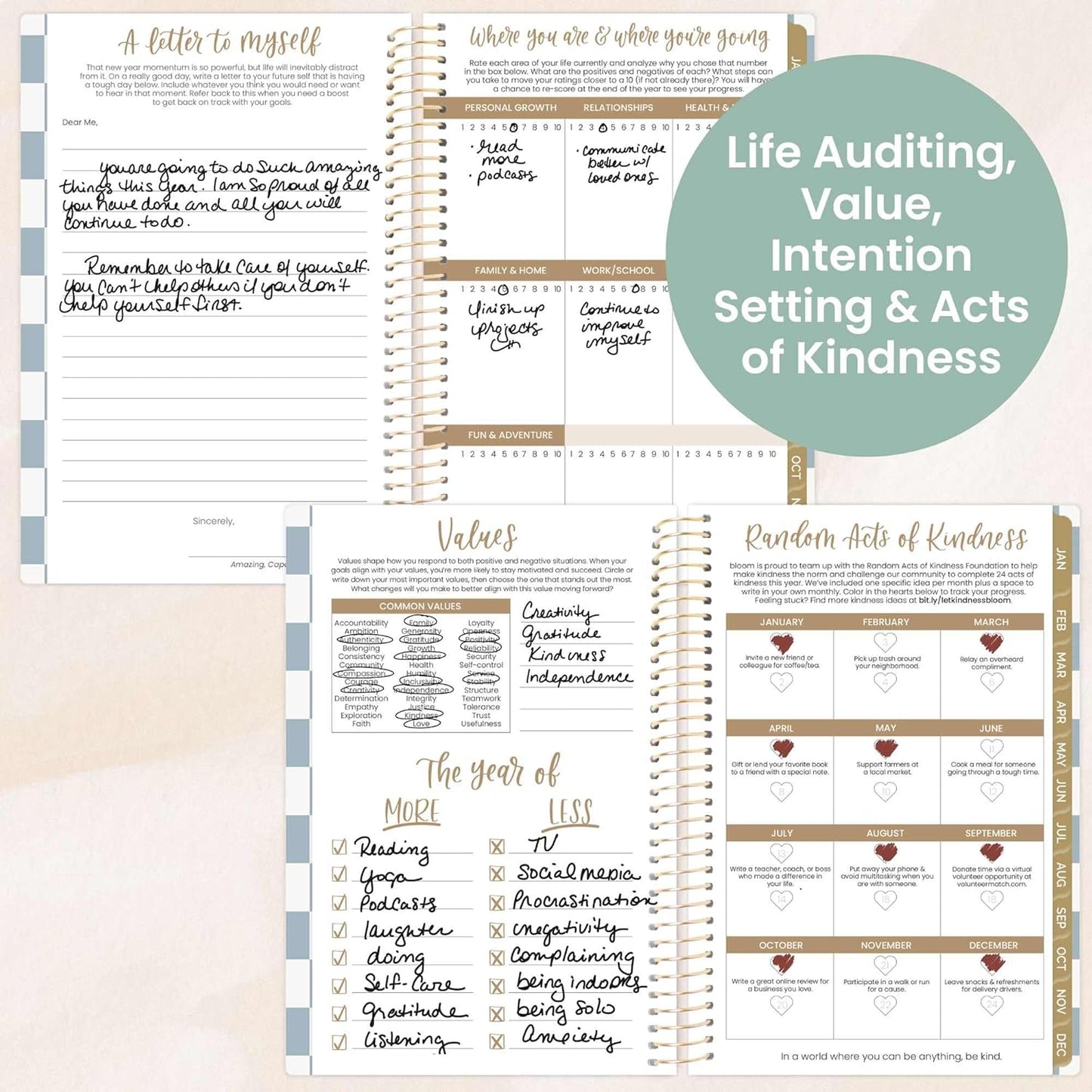 bloom daily planners 2026 Pocket Planner - 4” x 6” - (January 2026 - December 2026) - MINI Weekly/Monthly Agenda Organizer & Calendar Book - Checkered