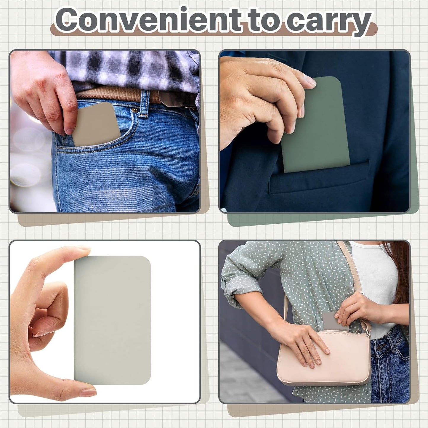 Outus 36 Pcs Pocket Notebook Mini Journal 2.5" x 4" Kraft Paper Mini Notepad Bulk Softcover Pocket Notepad Memo Diary Subject Notebooks for Student Traveler School(Dark Color, Blank Cover)