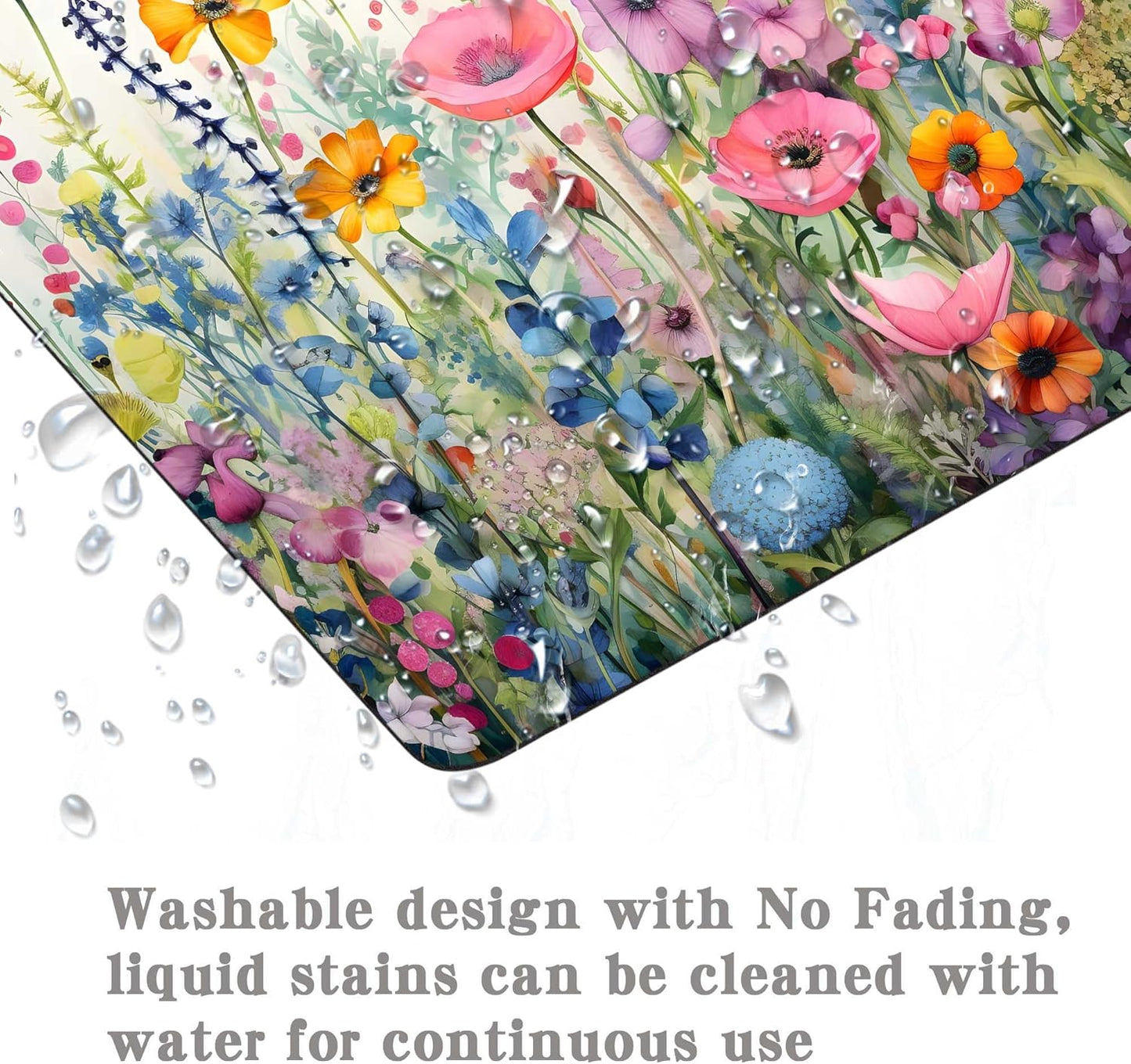 Gorgeous Flowers Plants Mouse Pad,Pink Floral Rose Mouse Pads for Desk,Soft Computer Mouse Mat Cute Mousepad Cloth Computer Mouse Pads for Women,Square Waterproof Non-Slip Rubber Base MousePads