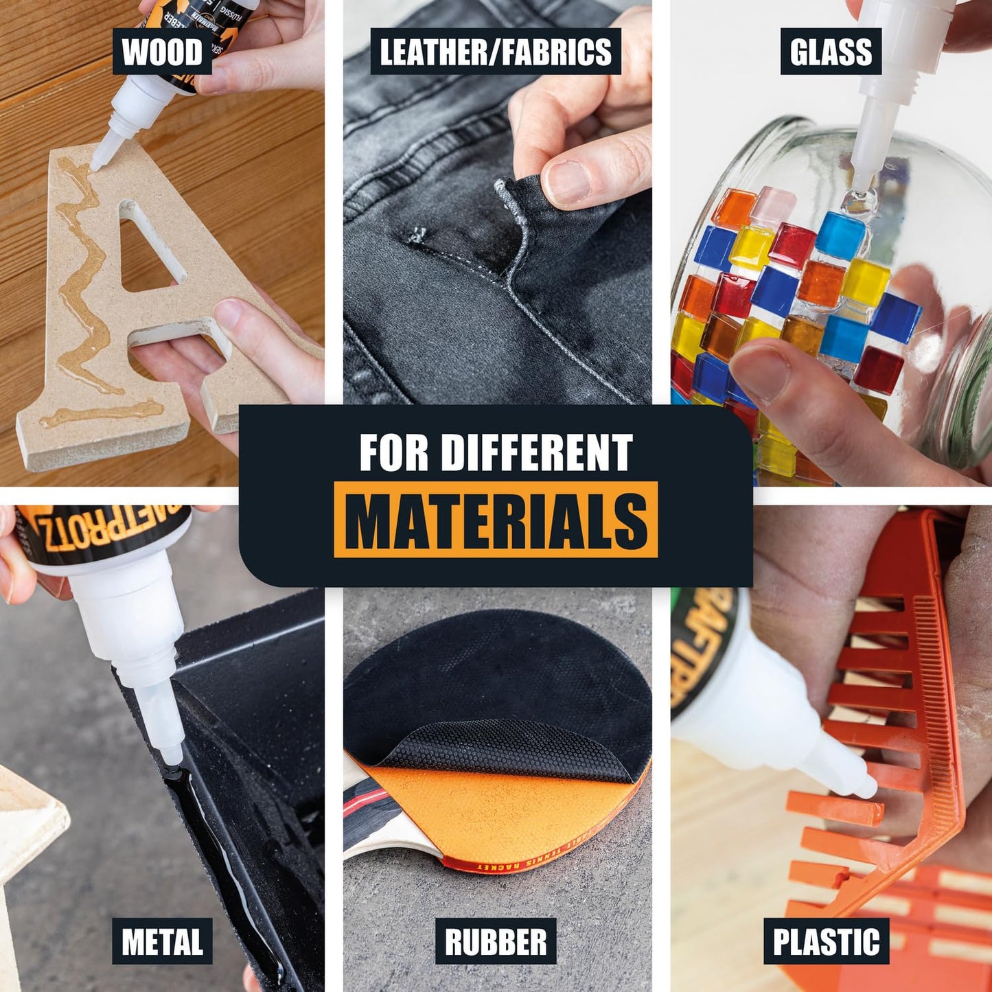 Superglue Extra Thin – 50 g / 1.75 oz – Fast-Drying CA Super Glue for Fine Cracks, Wood, Metal & Ceramic – Capillary Flow Tip for Detailed Repairs – KRAFTPROTZ