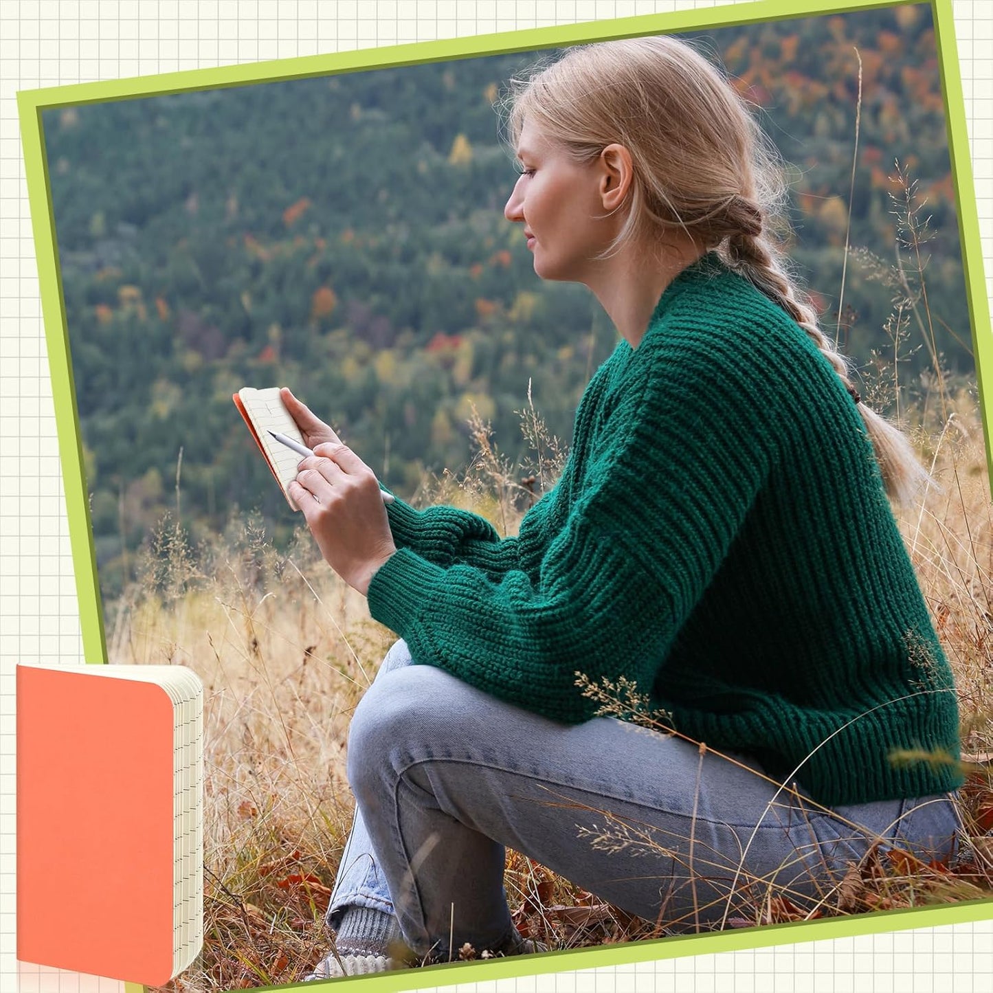 Outus 36 Pcs Pocket Notebook Mini Journal 2.5" x 4" Kraft Paper Mini Notepad Bulk Softcover Pocket Notepad Memo Diary Subject Notebooks for Student Traveler School(Candy Color, Blank Cover)