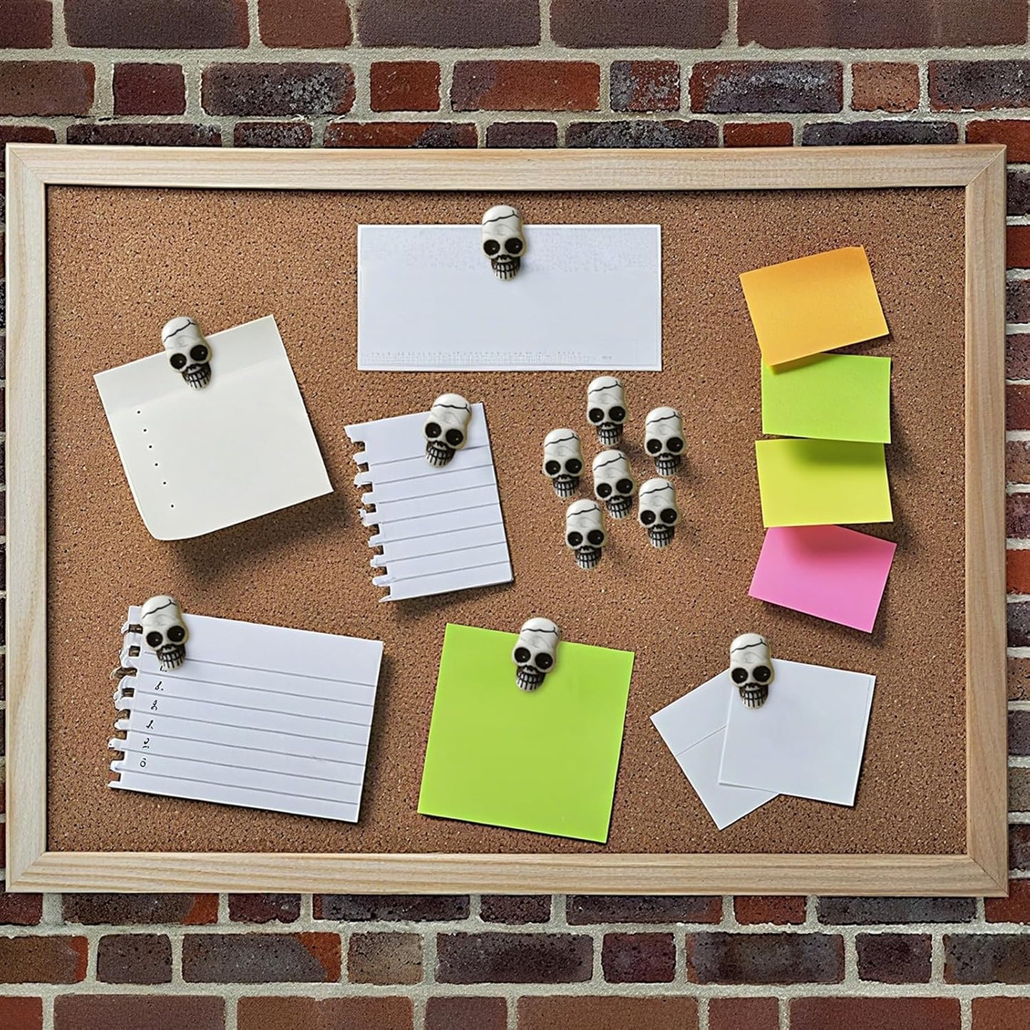 Ackron Skull Push Pins, Decorative Creative Thumbtack, Office Tacks for Bulletin Board, Cork Boards, Map, Photo, Wall Fixed, Picture, Paper, Memo, Note, Office Supplies Accessories 20 Pieces