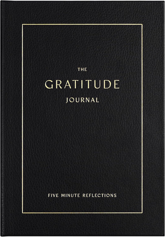 &And Per Se Gratitude Journal – Five Minutes a Day to Cultivate Mindfulness, Happiness, Affirmations & Self-Reflection – Undated Daily Gratitude Journal for Women & Men (Black)