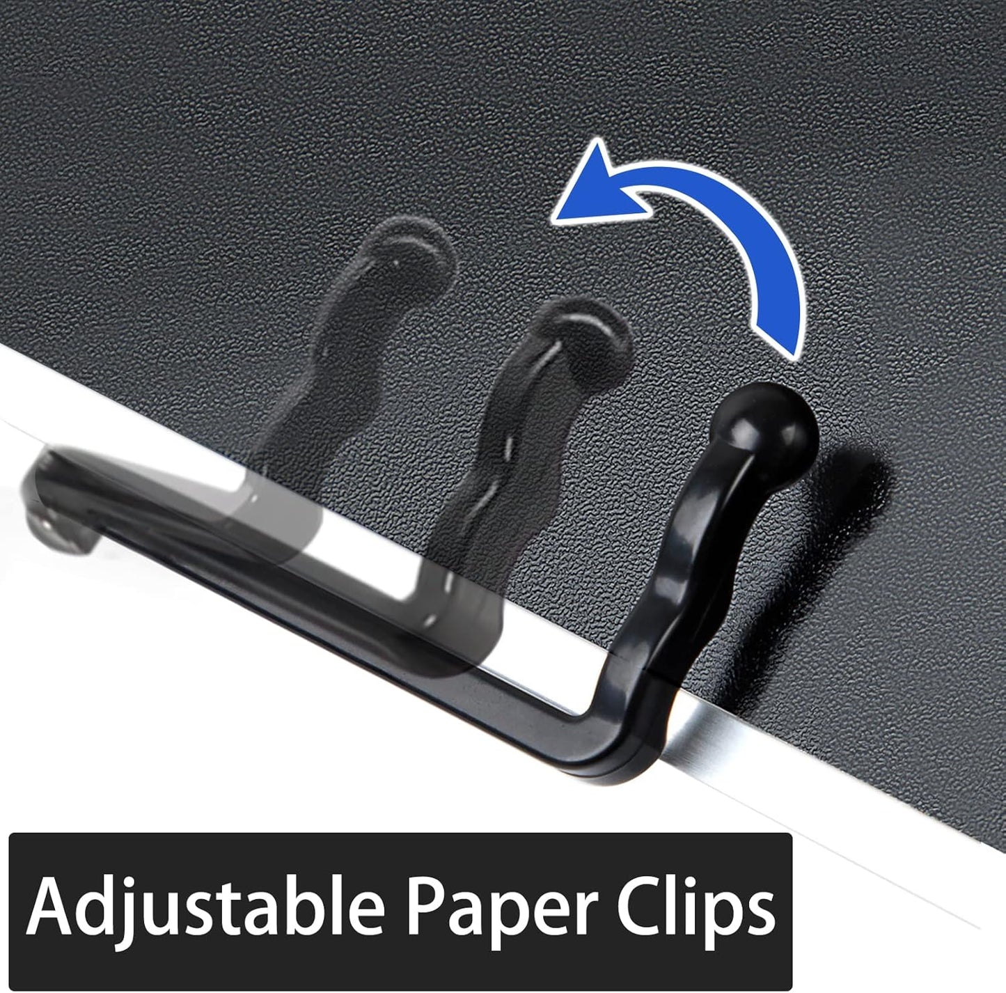 Book Stand Laptop Stand Adjustable Book Holder Tray with Page Paper Clips Ergonomic Multi Heights Angles Adjustable Cooking Bookstands for Textbook Recipe Magazine Laptop Tablet Portable