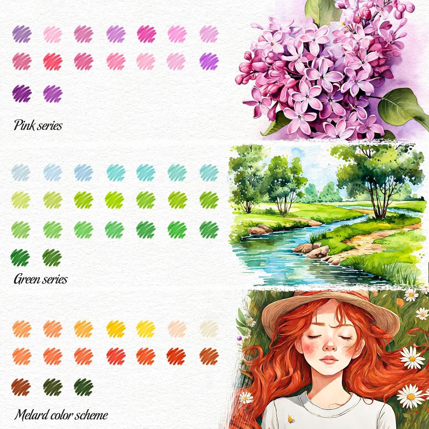 Soucolor Gifts for Women, Gift Baskets for Women Adult, 150 Colors Dual Tip Brush Markers for DIY Journal Kit Coloring Drawing Sketching, Sister Gifts Sets Box