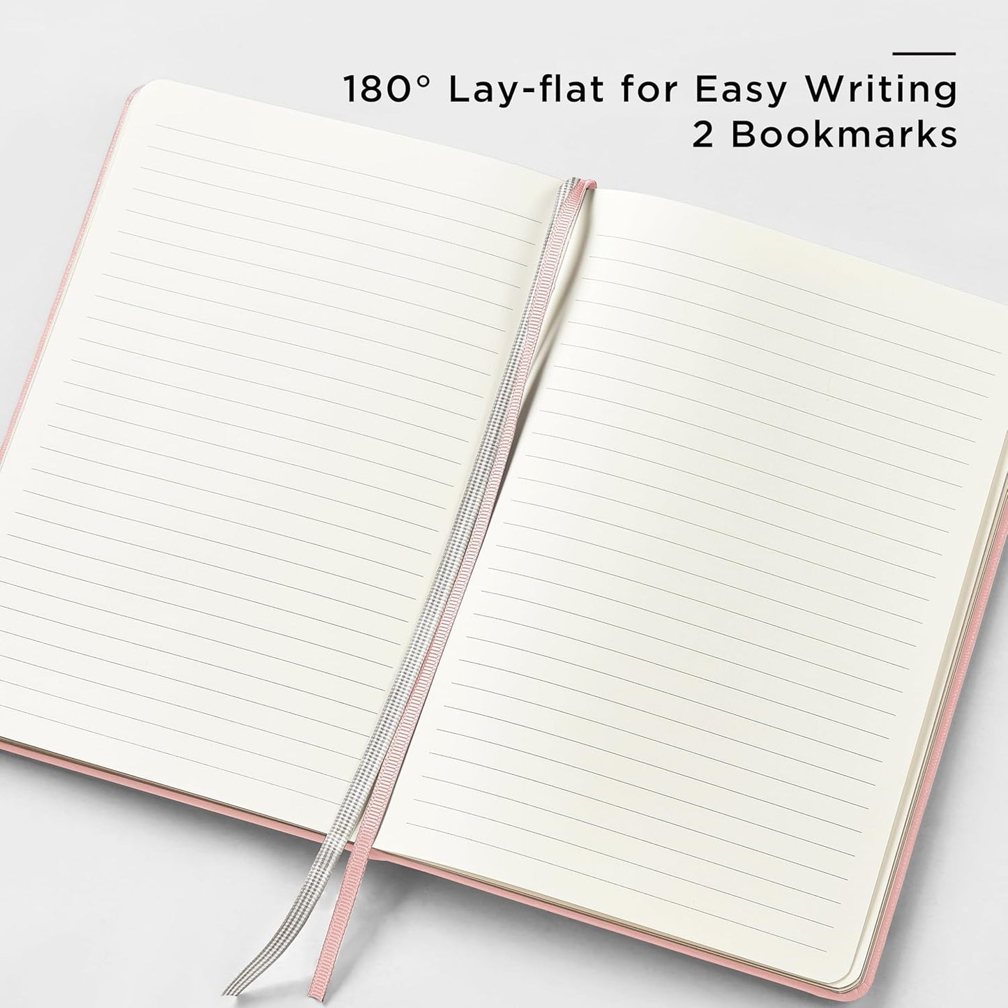 &And Per Se Lined Journal and Pen Set, A5 Leather Journal Stationery Set, 160 Pages 100GSM Thick Paper, Notebook Gift Set (Pink-Set1)