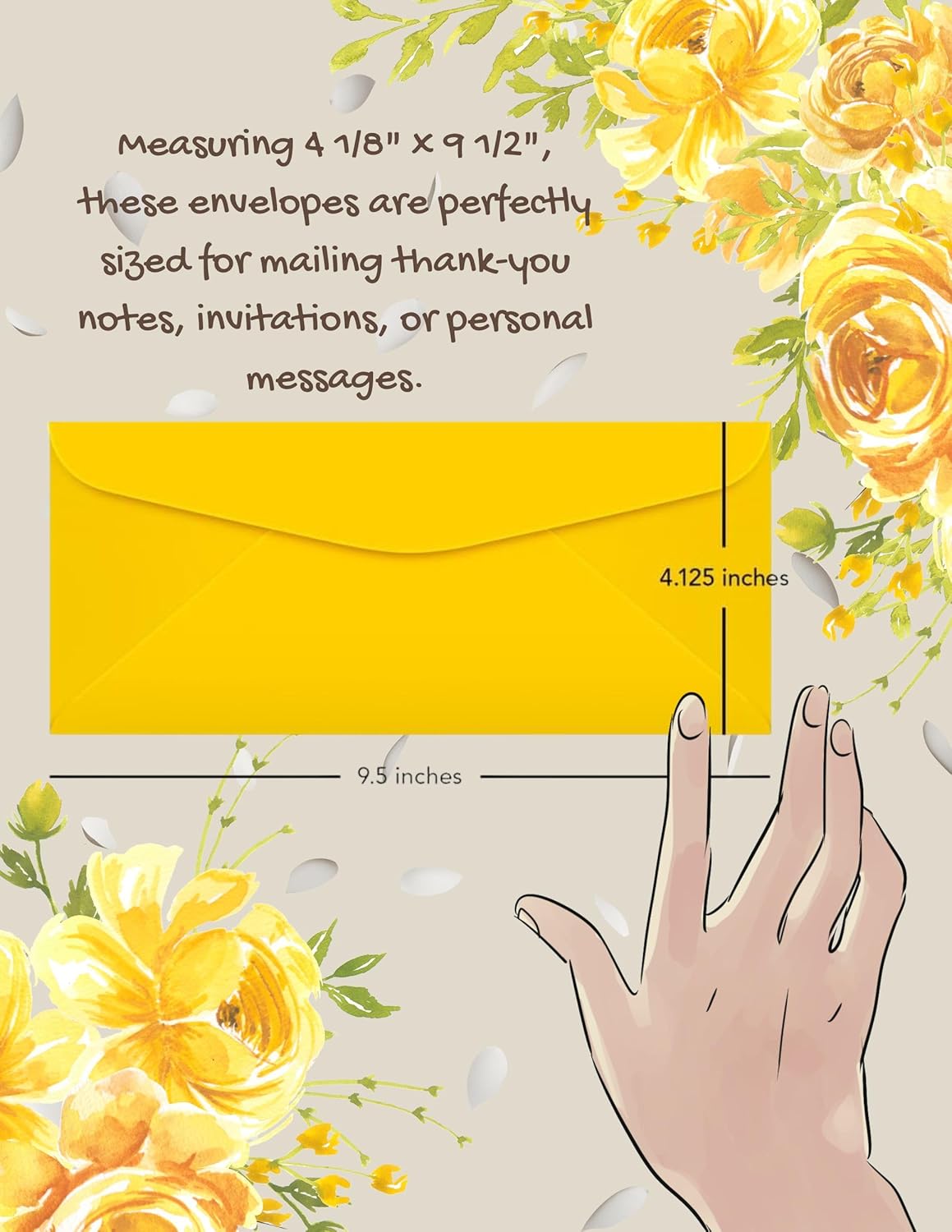 #10 Envelopes Gummed Self-Adhesive Closure - 100 Envelopes