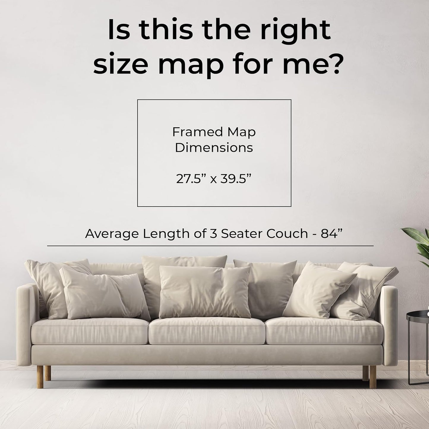 Canvas Classic World Map Pin Board – Framed Travel Map with Pins for Wall – Personalized Push Pin World Map for Tracking Journeys – 27.5" x 39.5" Black Frame