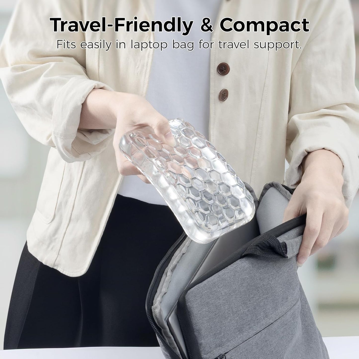 Ospelelf Ergonomic Elbow Pad, Gel Keyboard Wrist Rest Support for Office Desk, Arm Wrist Pad for Typing Pain Relief, 1 Pack