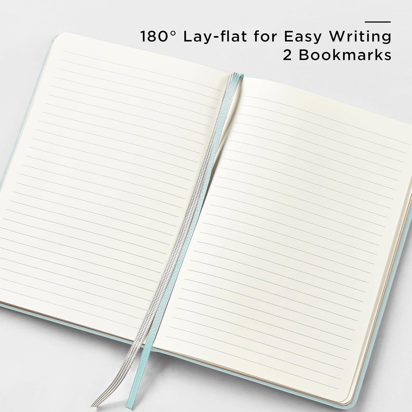 &And Per Se Lined Journal and Pen Set, A5 Leather Journal Stationery Set, 160 Pages 100GSM Thick Paper, Notebook Gift Set (Cyan-Set1)