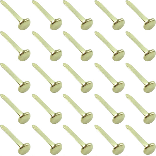 Clipco Paper Fasteners Large 1-Inch Brass Plated (100-Pack)