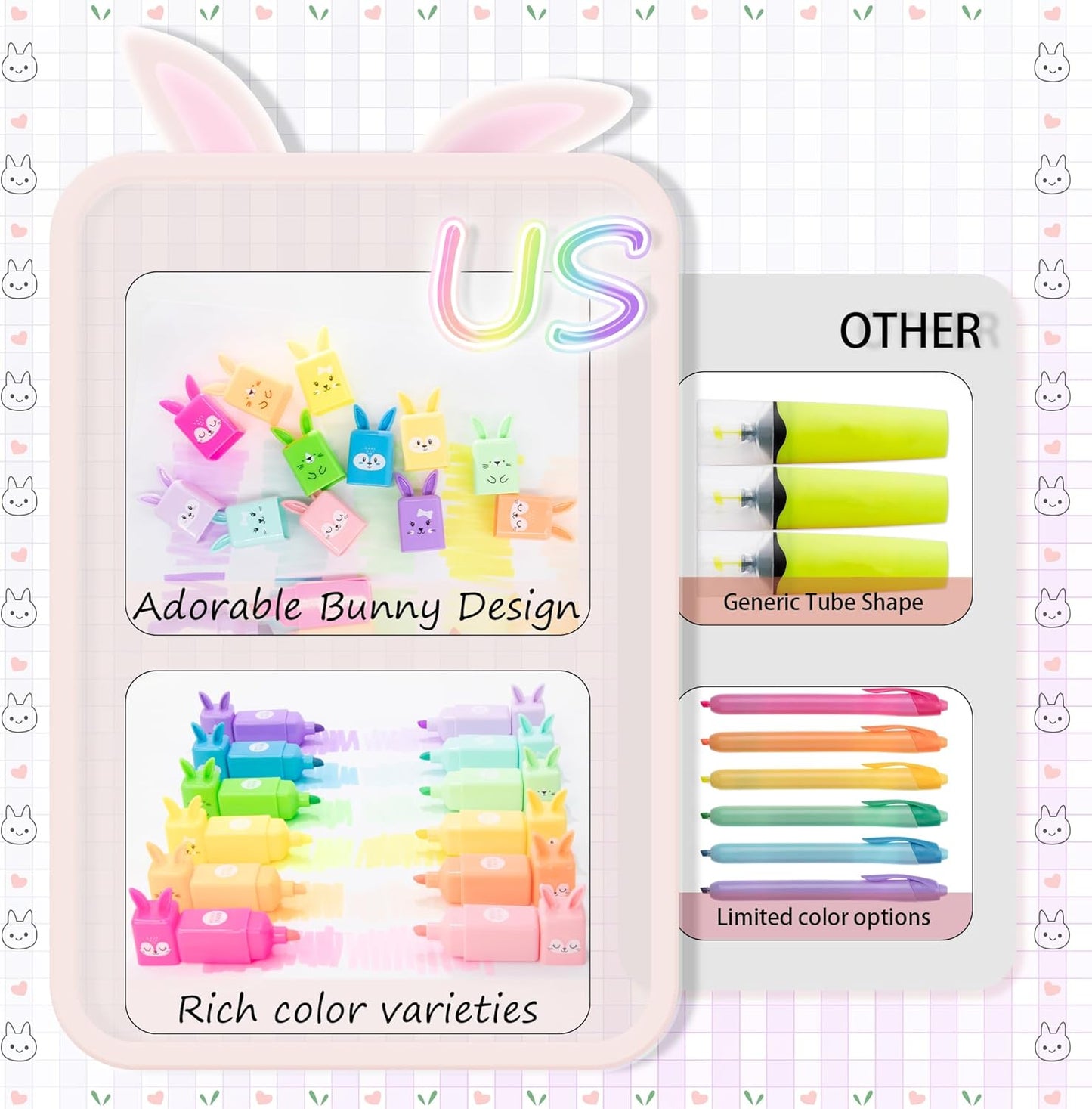 12 Pcs Rabtti Shape Cute Mini Highlighters Pen Pastel Color Highlighters Assorted Colors Chisel Tip Kawaii Gift Highlighter Marker